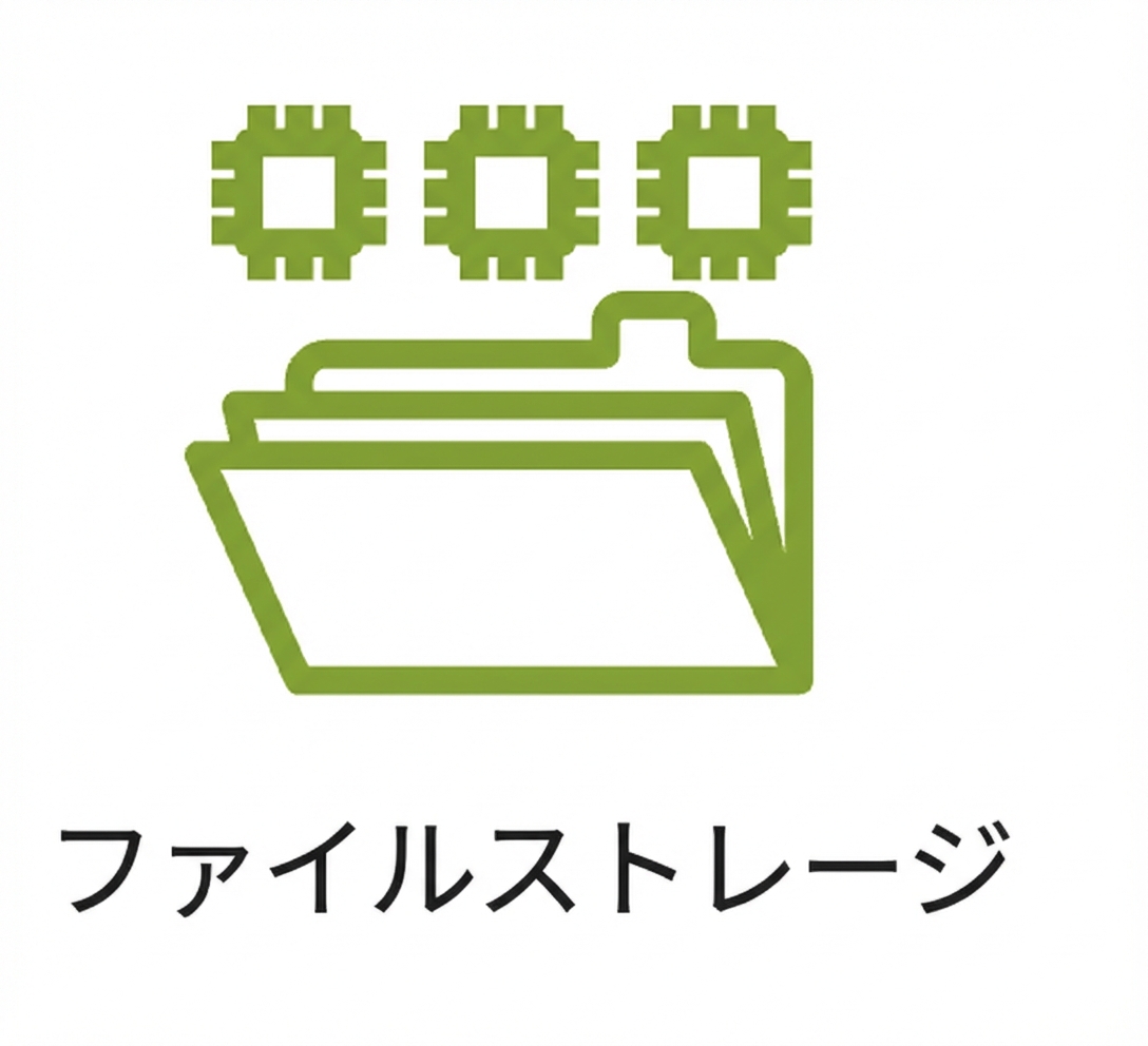 ファイルストレージのアイコン。