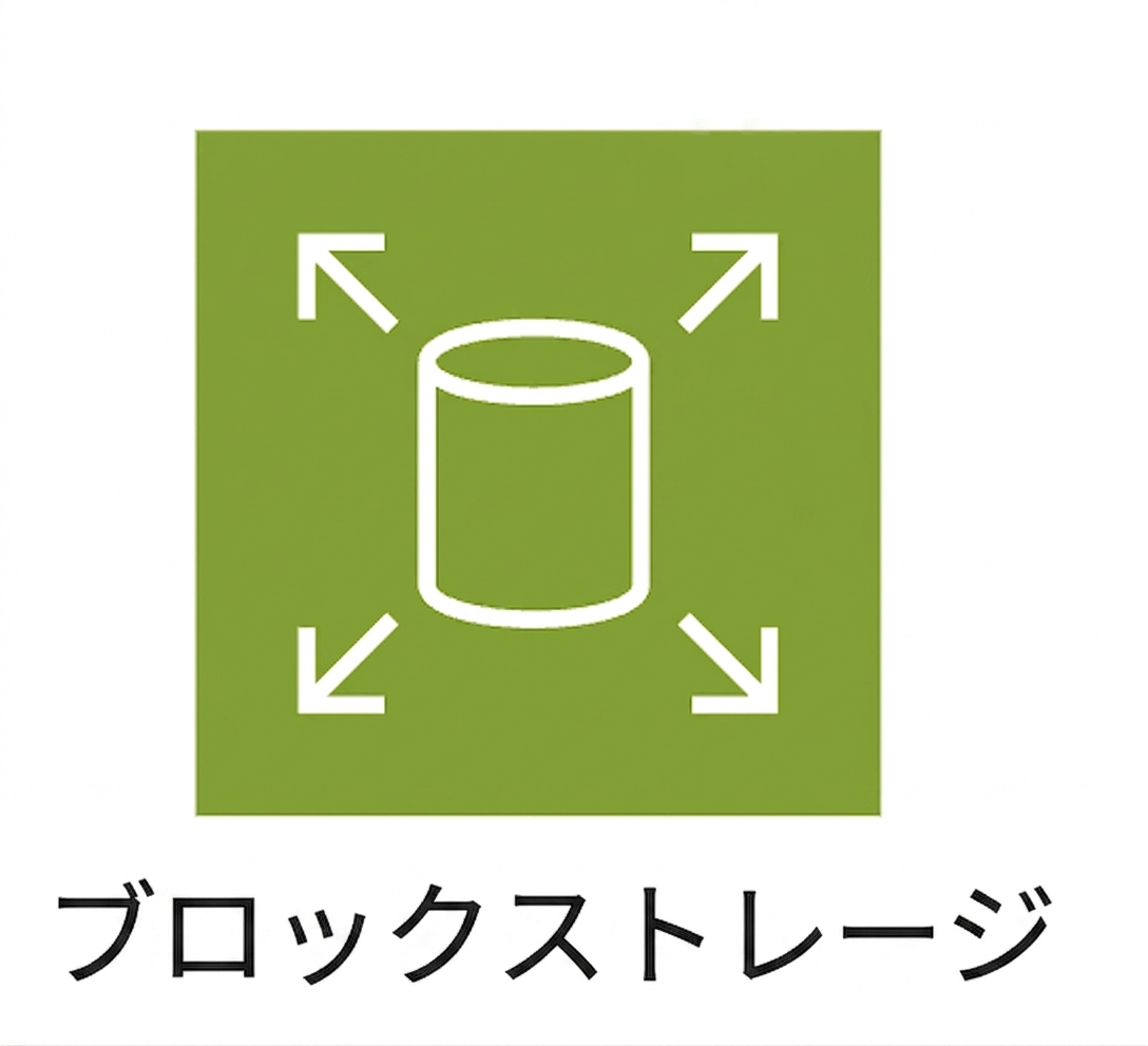 ブロックストレージのアイコン。