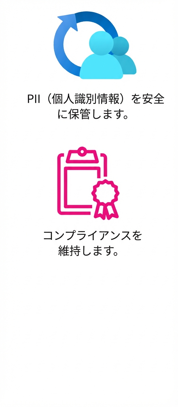 コンプライアンスを表すアイコン。