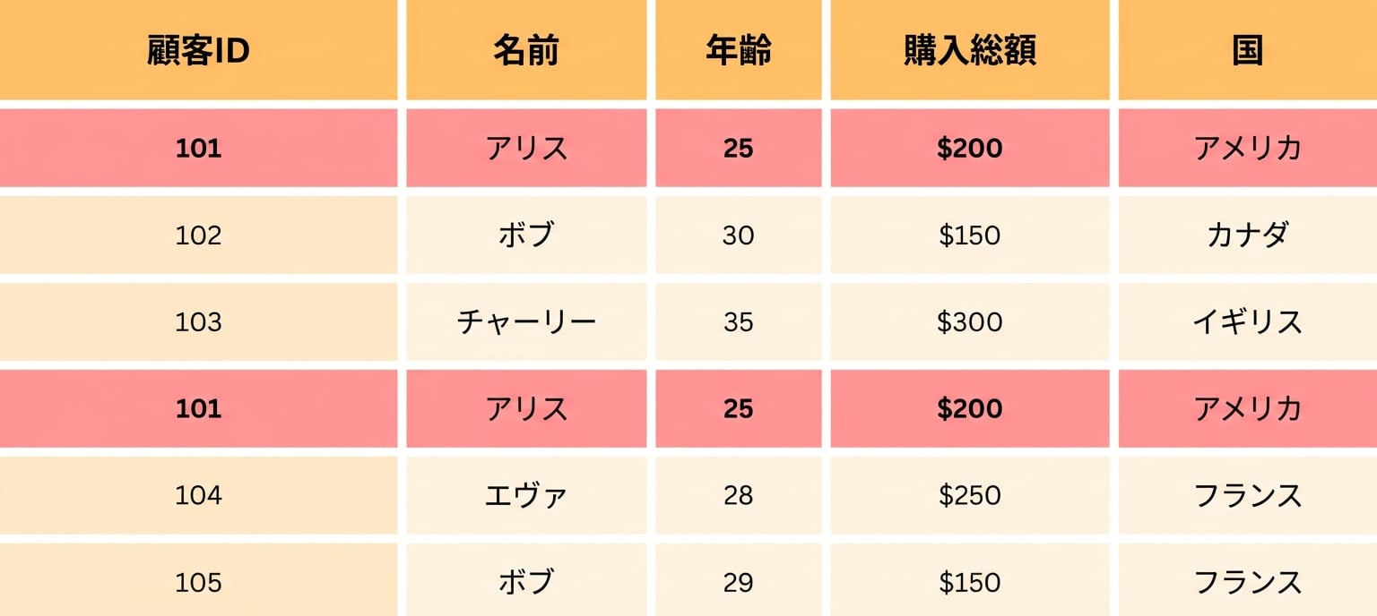 サンプルデータで重複行を強調.png