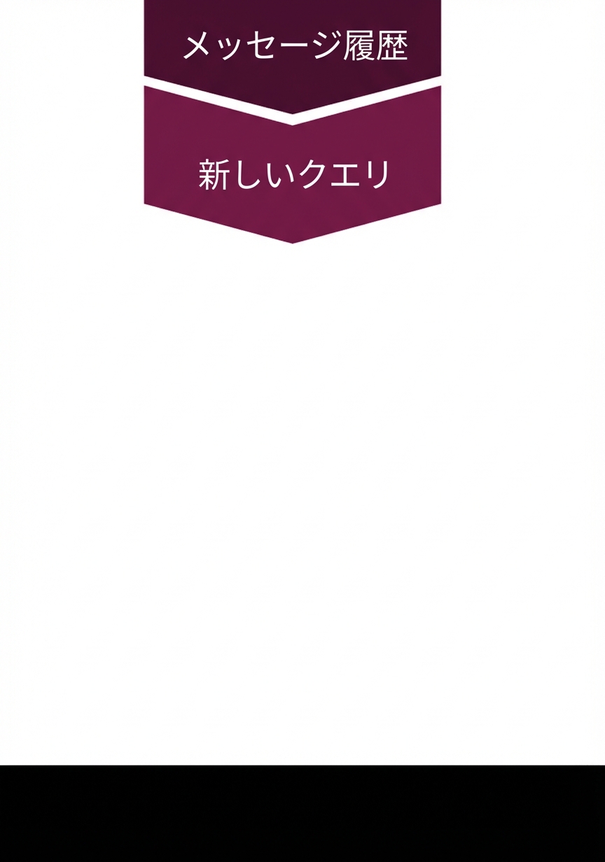 新しいクエリを追加した会話設定。