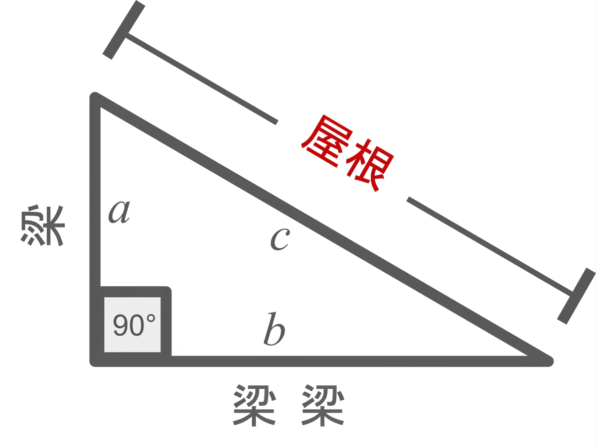Roof beam calculation diagram