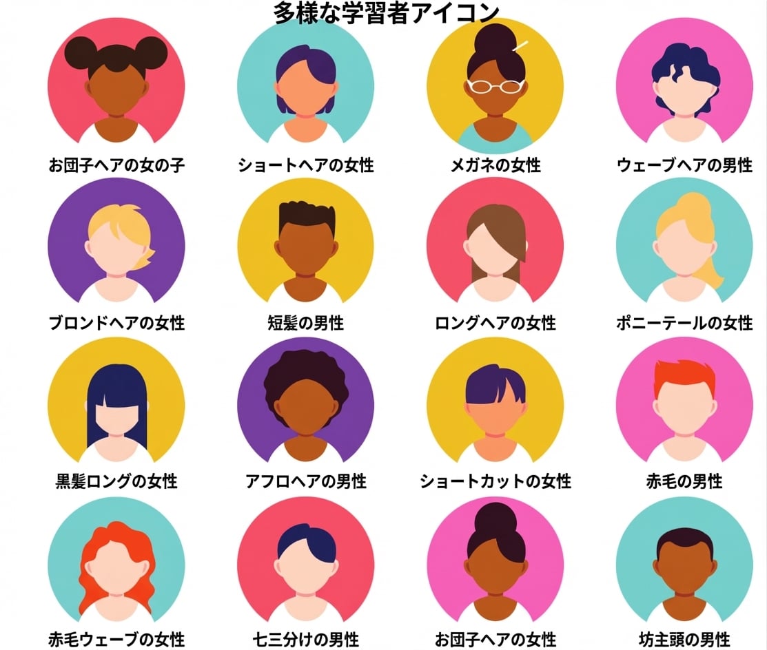 多様な人々を表すアイコン