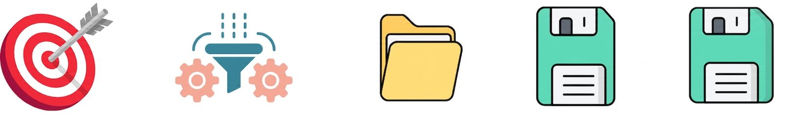 緑色のフロッピーディスクのアイコン。効果的なプロンプトやテンプレートの保存と再利用を表す