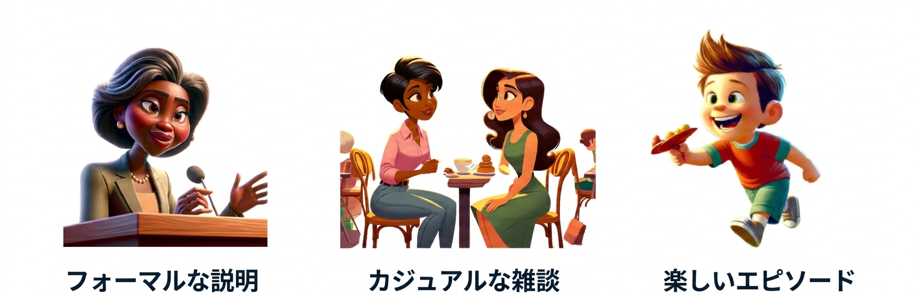 楽しげな小話を表す、遊んでいる子ども