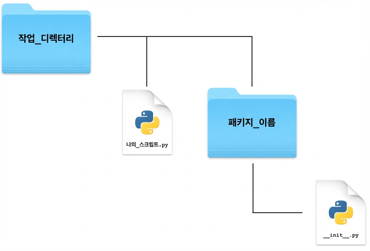로컬 패키지 가져오기 구조