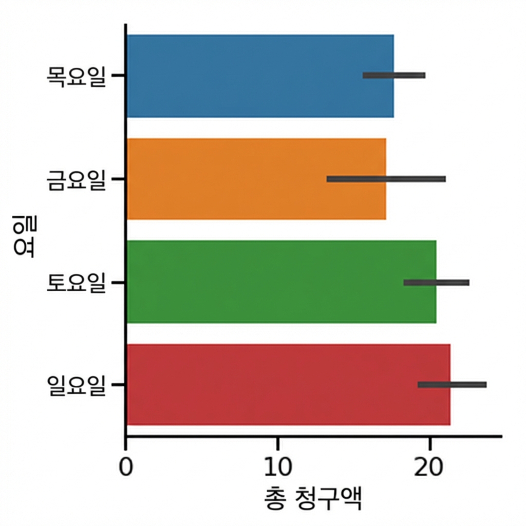 가로 막대 플롯