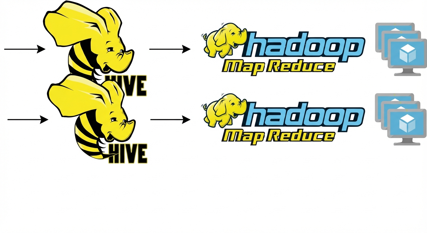 Hive에서 MapReduce로의 다이어그램