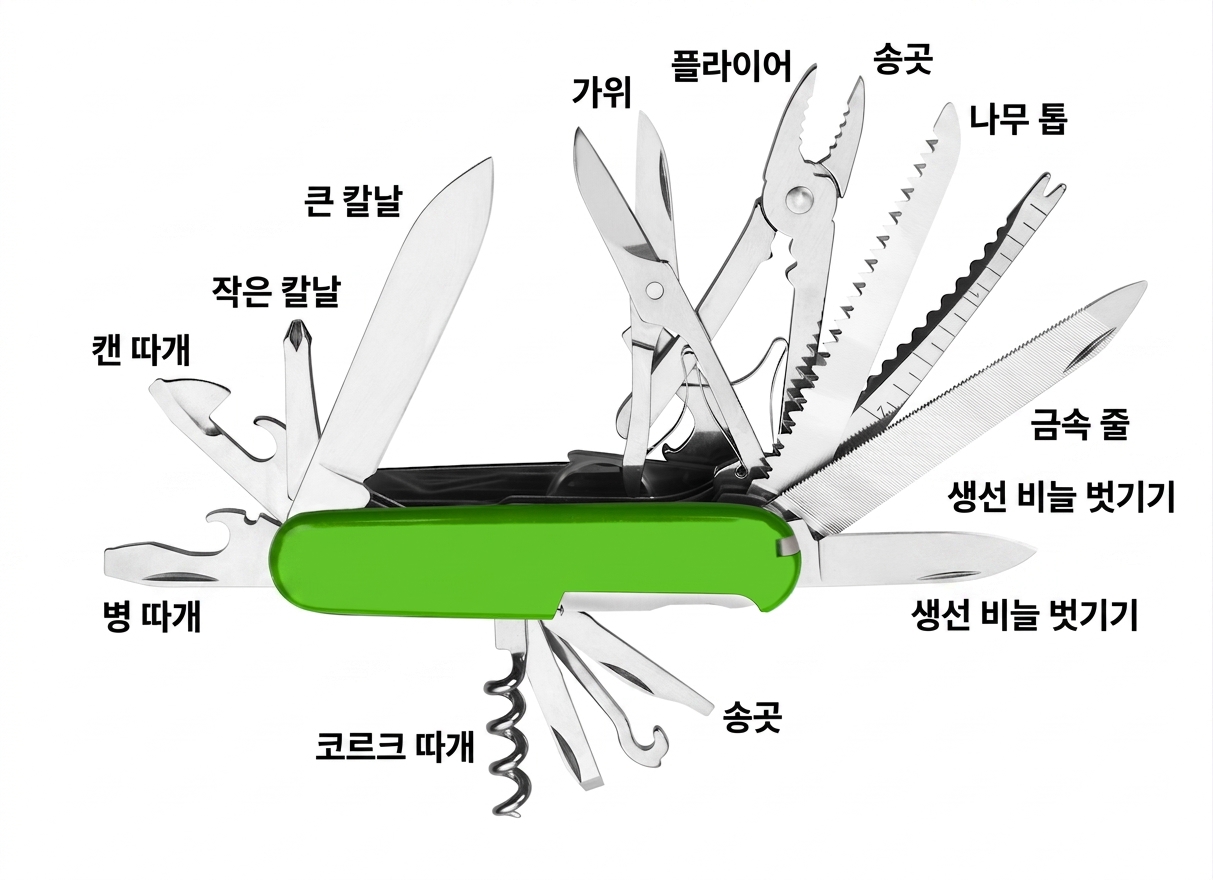 초록색 맥가이버 칼