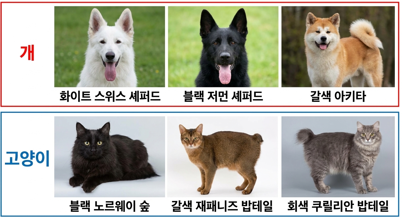 종별 개와 고양이