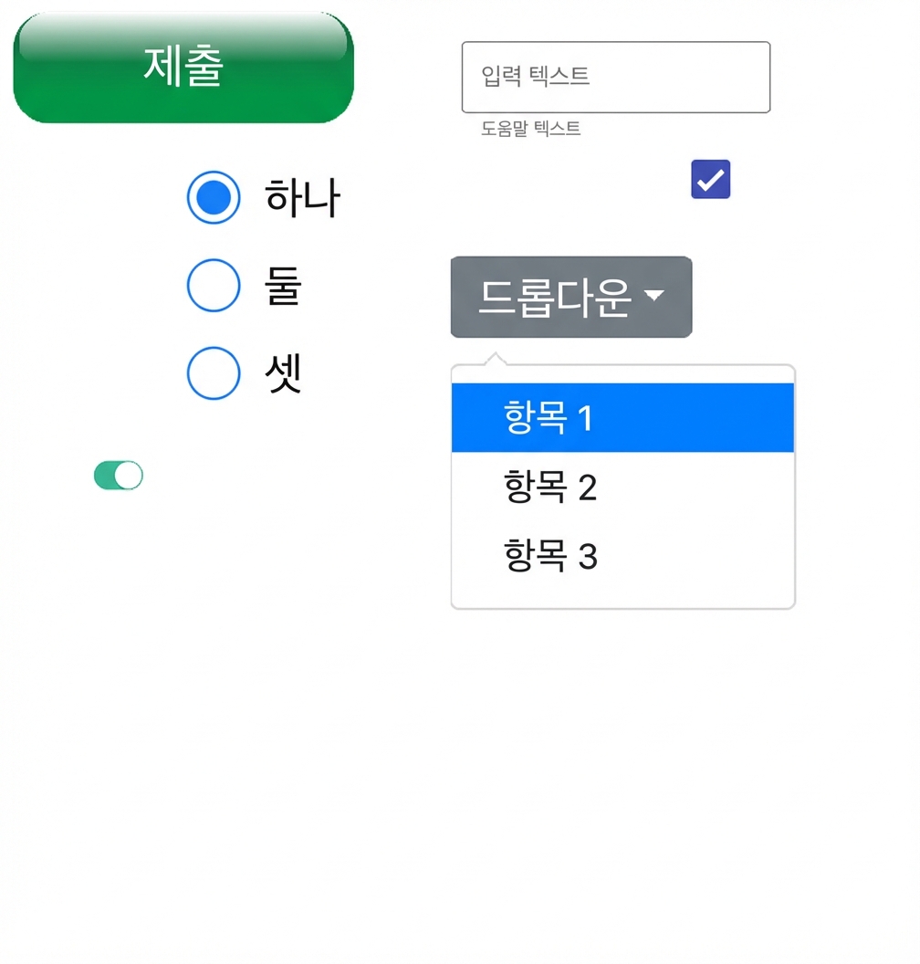 다양한 GUI 요소