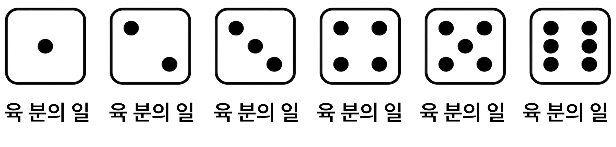 주사위 각 면의 확률은 1/6.png