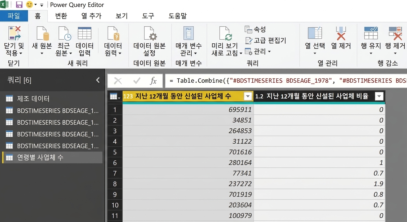 Power Query에서의 데이터 모델링