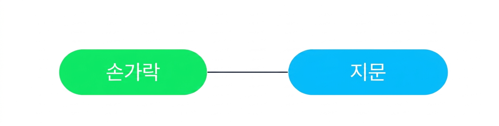 A diagram showing that one fingerprint can only be associated with one traveler.