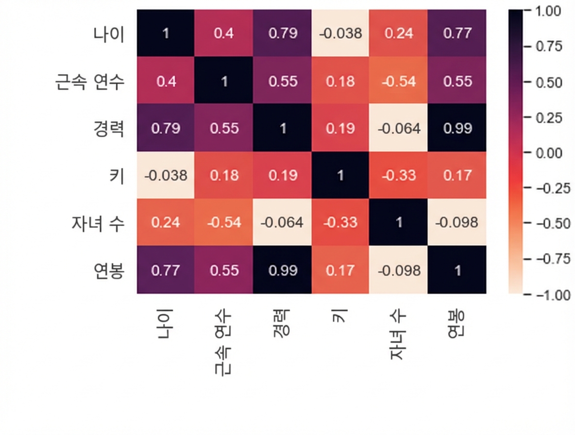 상관관계 플롯