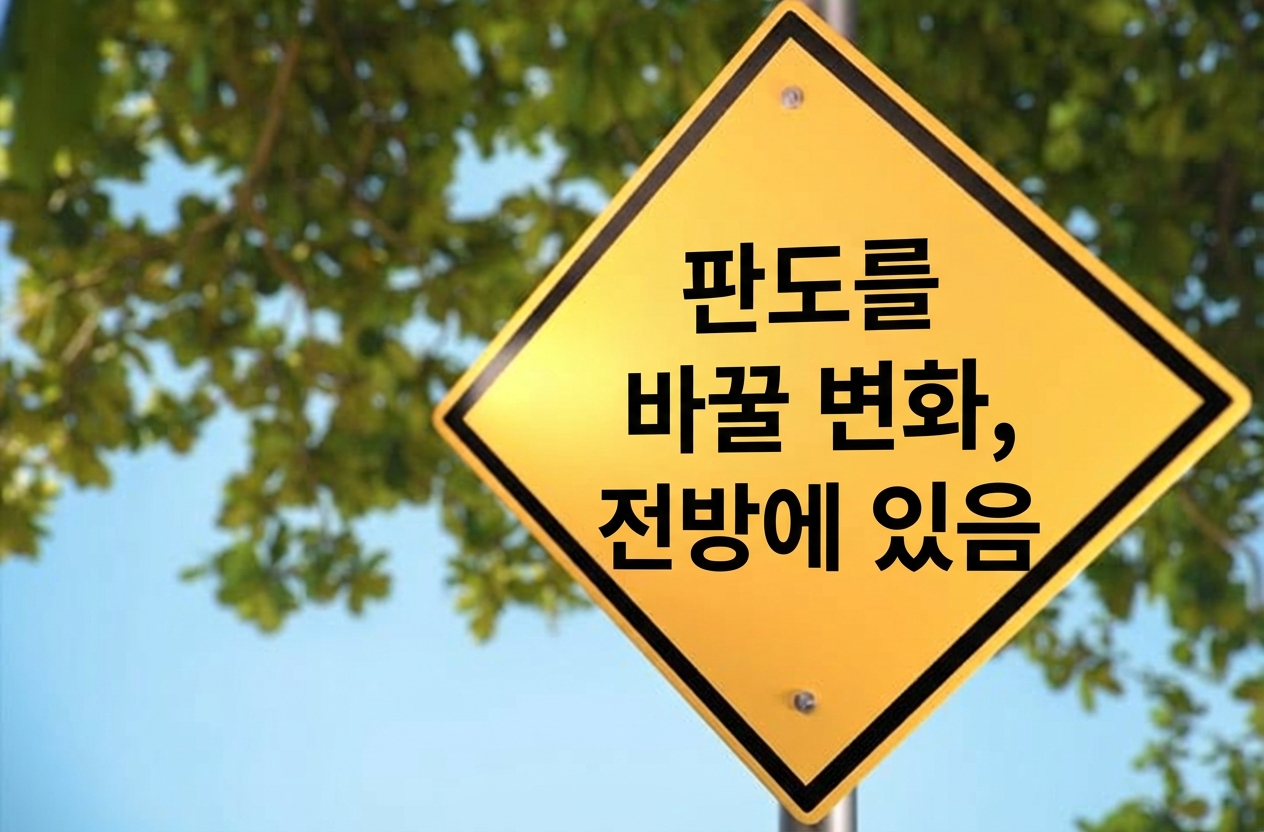 게임 체인저 예고 도로 표지판