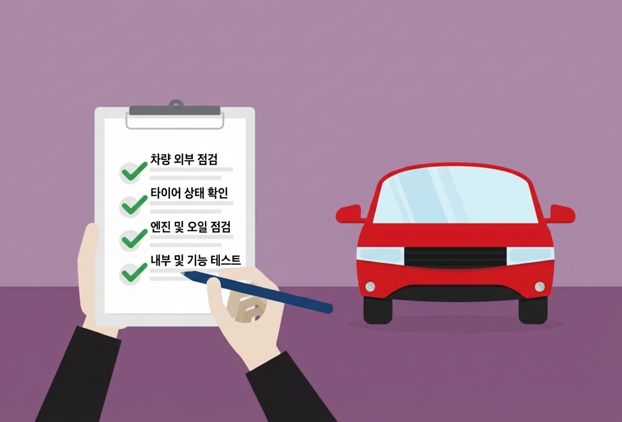 데이터 품질 차원을 자동차에 적용한 것을 나타내는 빨간 자동차 옆의 체크리스트