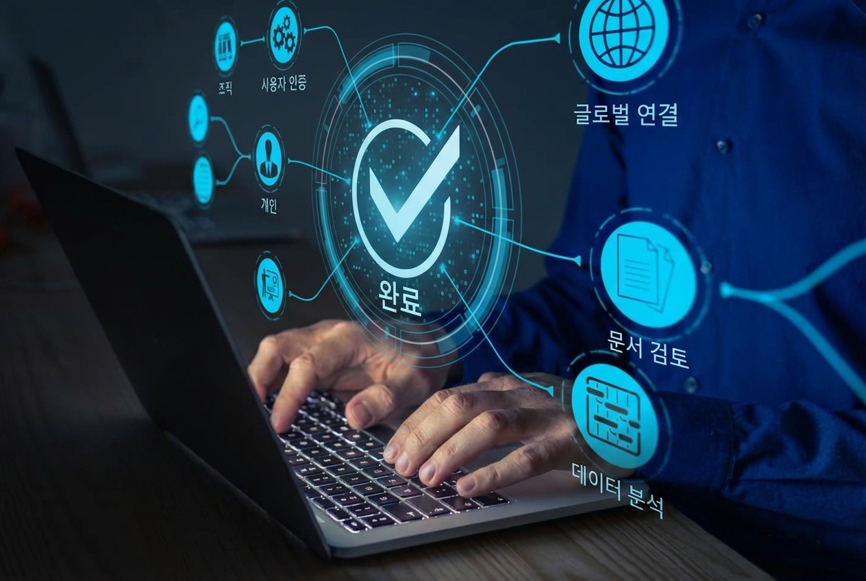 데이터 품질 및 보안을 나타내는 이미지