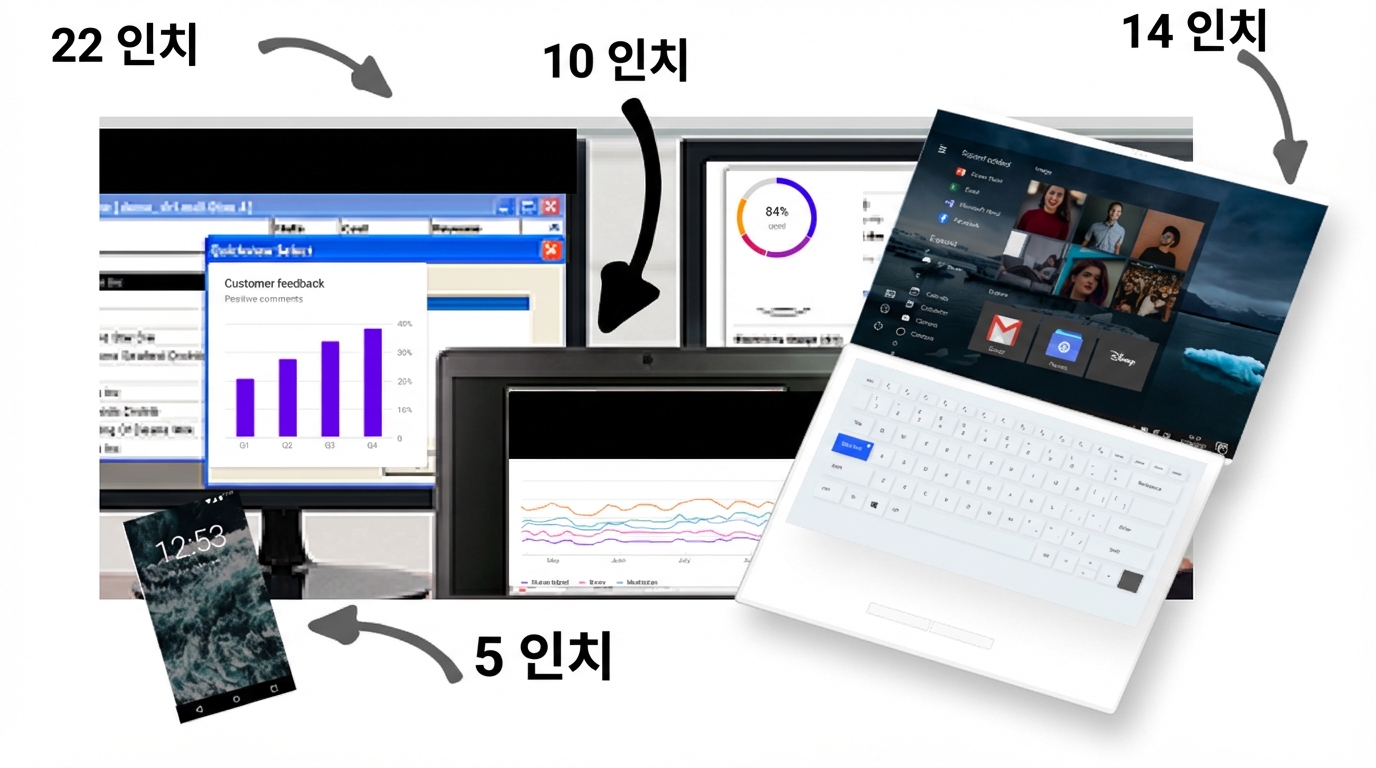 모니터 크기