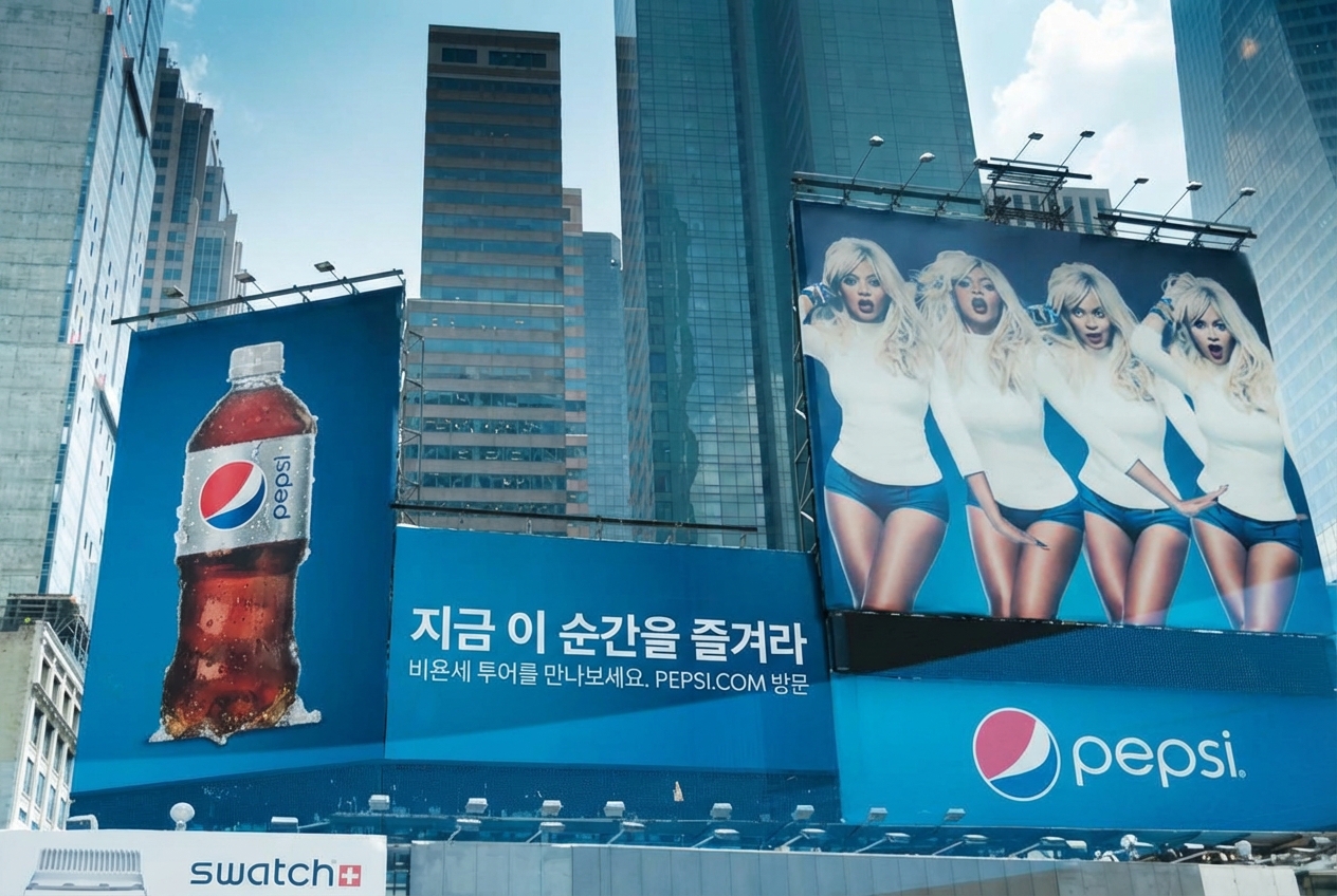 비욘세의 왼쪽으로