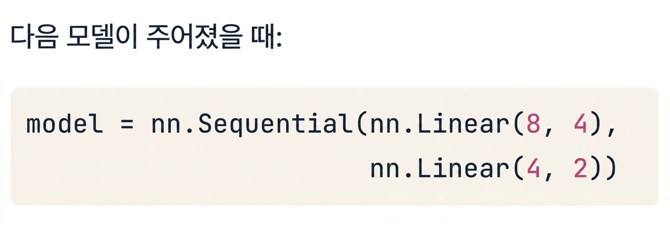 2-레이어 네트워크 코드 블록