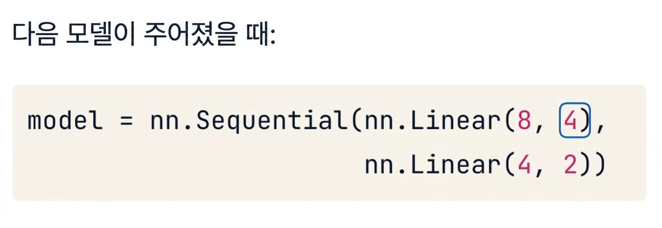 2-레이어 네트워크 코드 블록