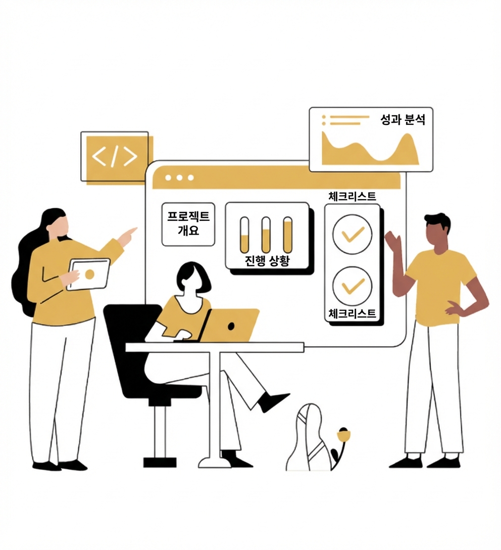 분석 결과를 논의하는 사람들