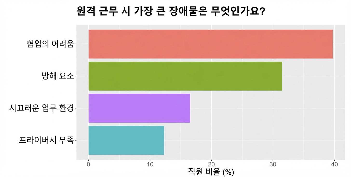 주요 어려움 막대 그래프