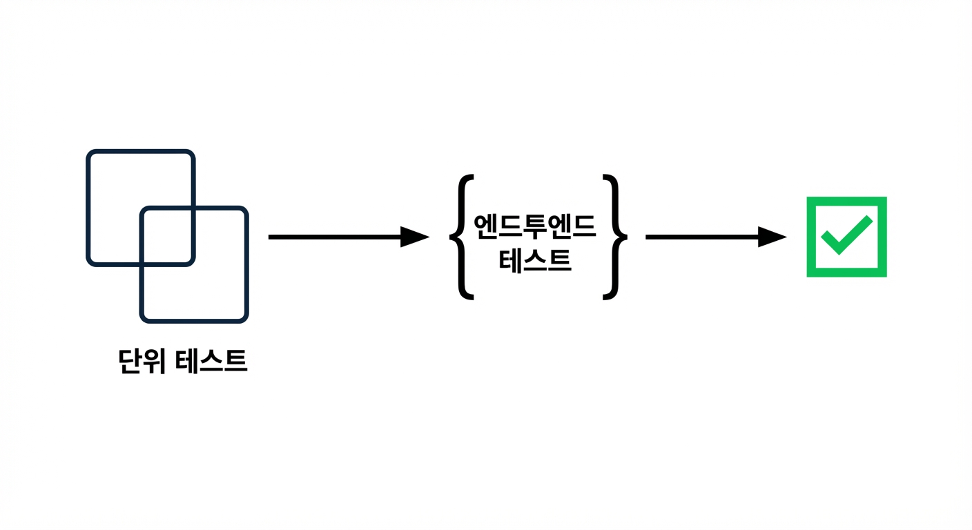 단위 테스트와 종단간 테스트를 포함한 전형적 데이터 파이프라인 검증 프레임워크.