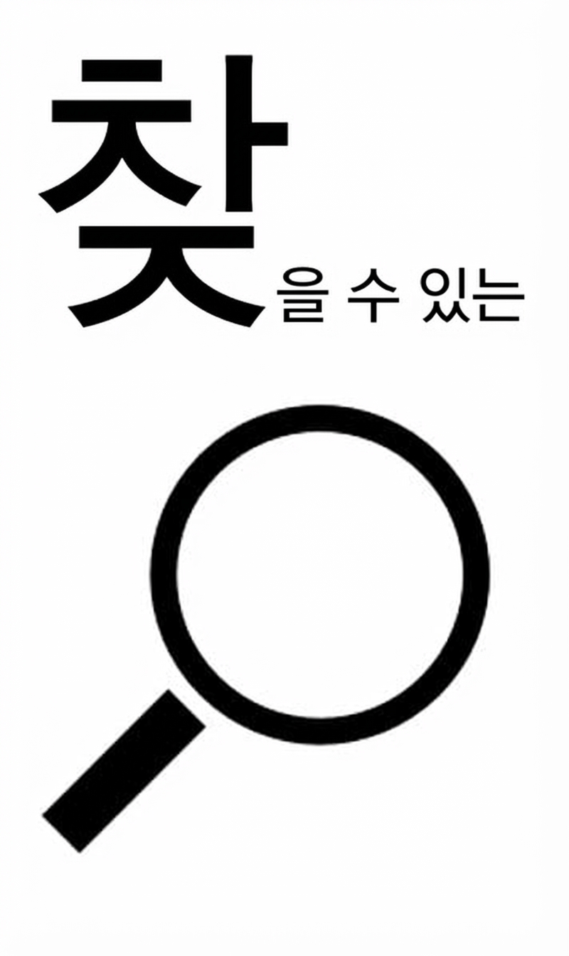 검색 가능성 원칙의 일러스트