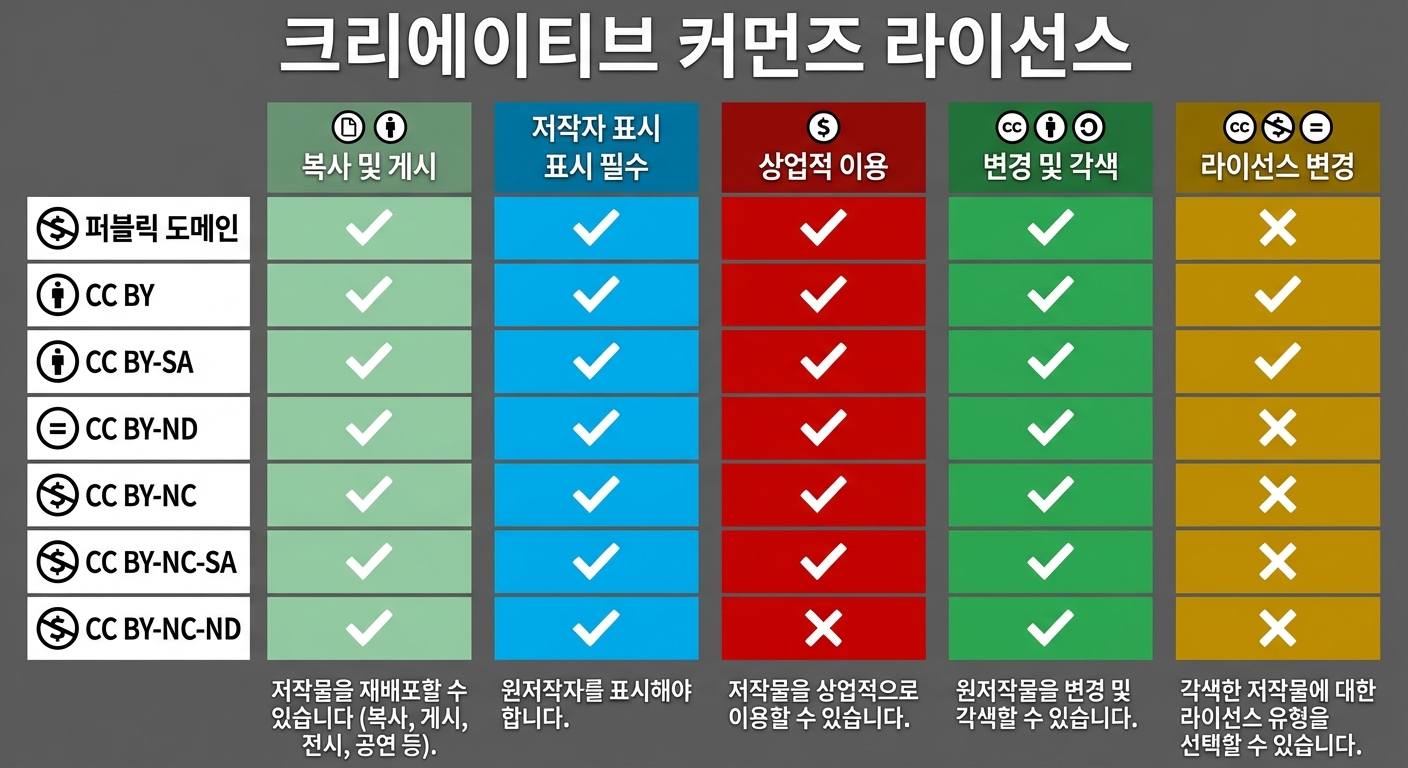 CC 라이선스 변형의 일러스트