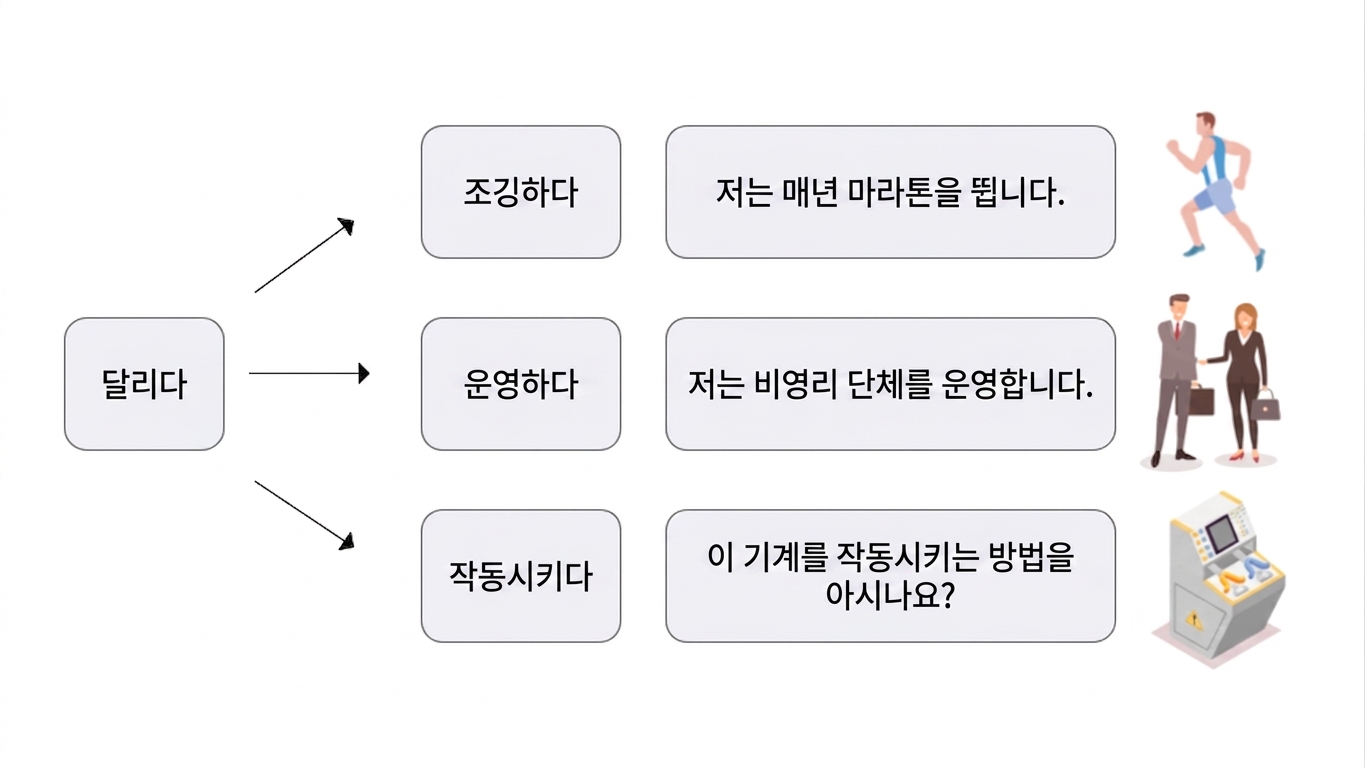 Adding more context to the previous image by supporting different contextual meanings with the help of examples.