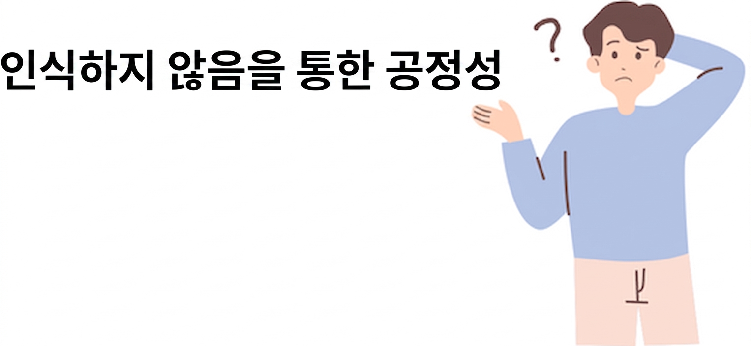 “무지에 의한 공정성”을 이해하려는 사람.