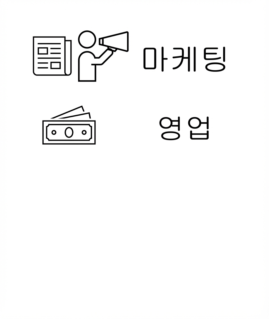 마케팅. 영업.