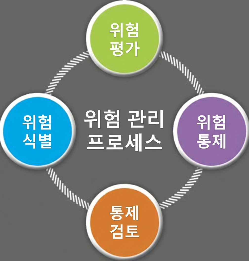 리스크 관리 프로세스.