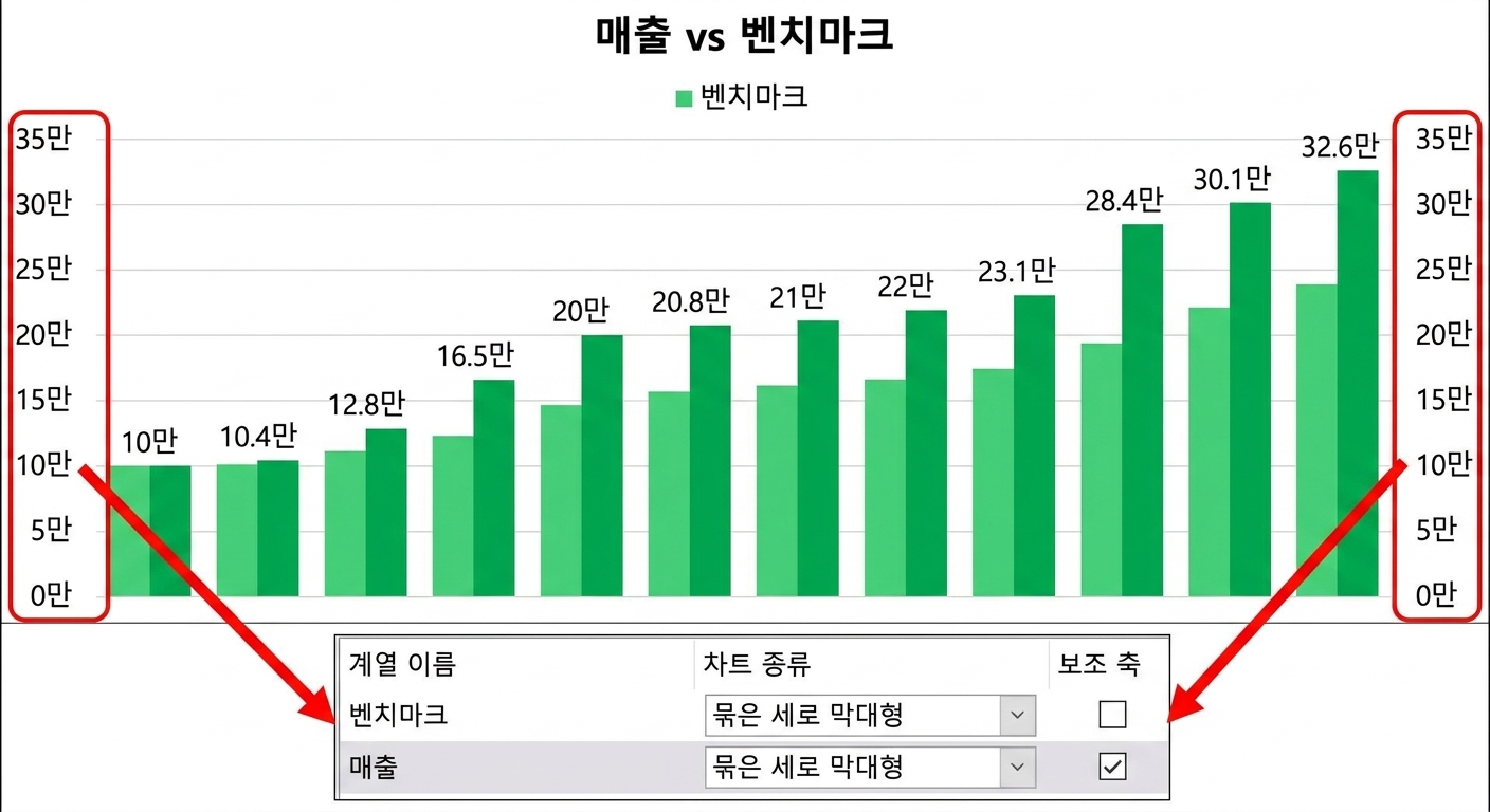 불릿 차트 예시