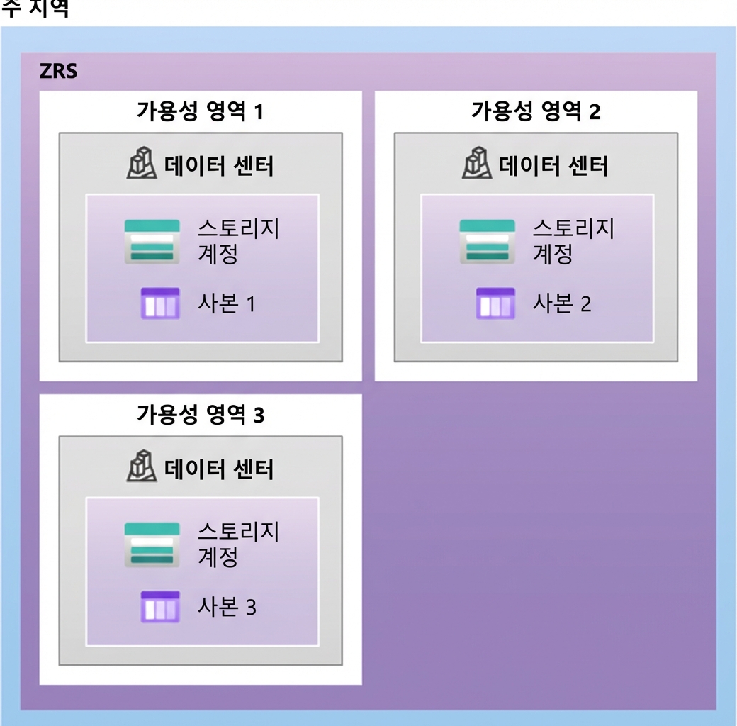 영역 중복 스토리지 구성 레이아웃 이미지