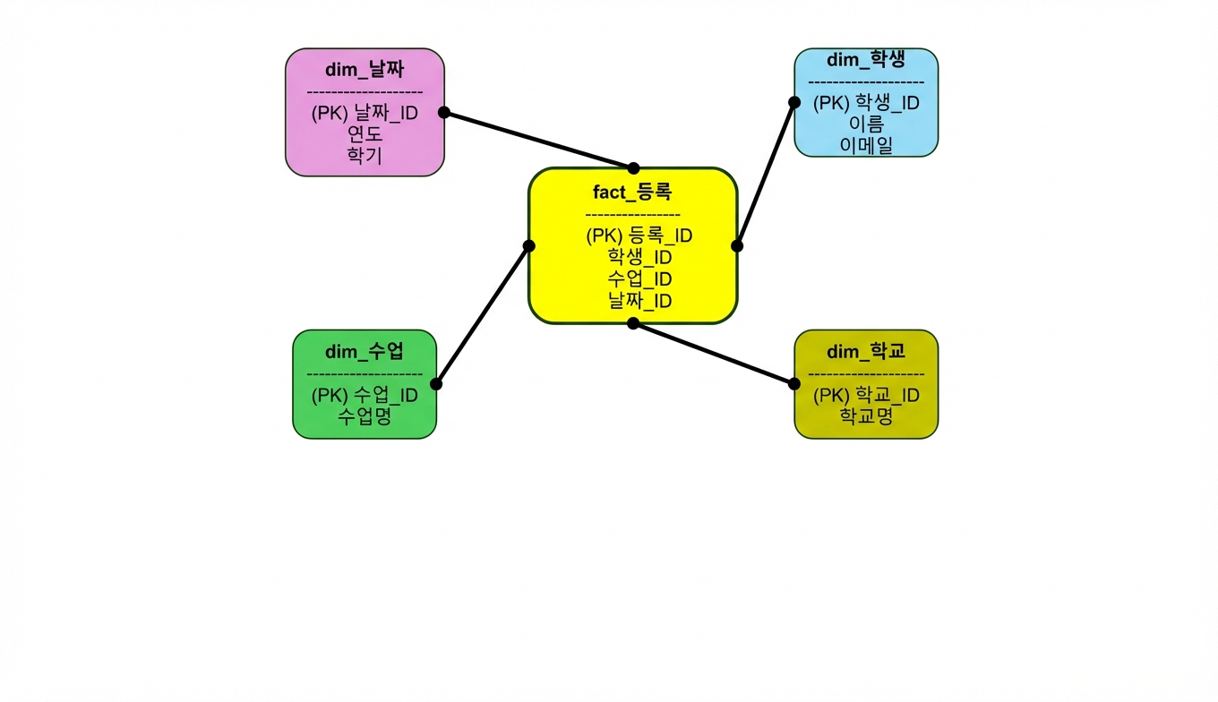 대학 차원 데이터 모델