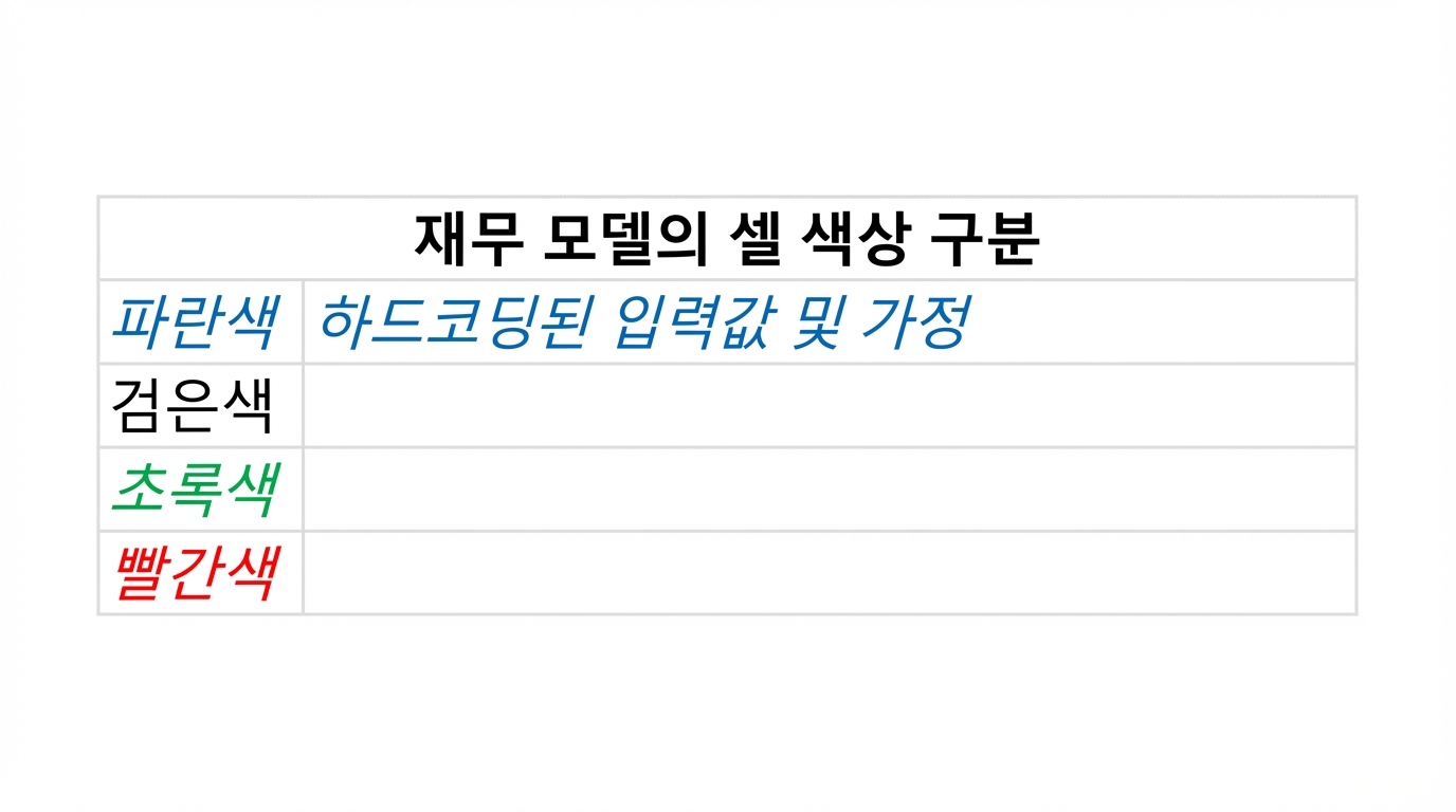 파란색이 표시된 색상 코딩 다이어그램