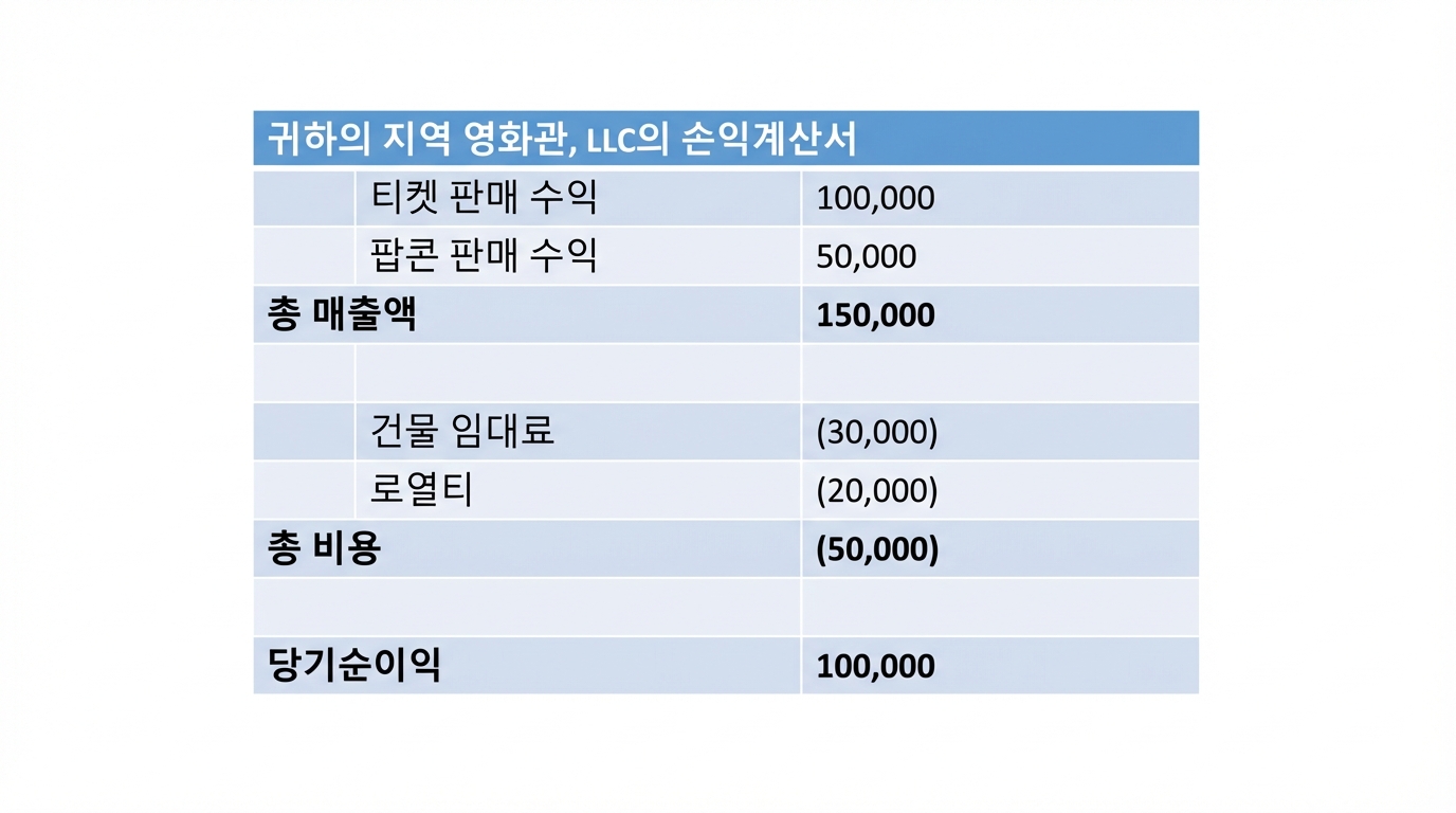 손익계산서 예시