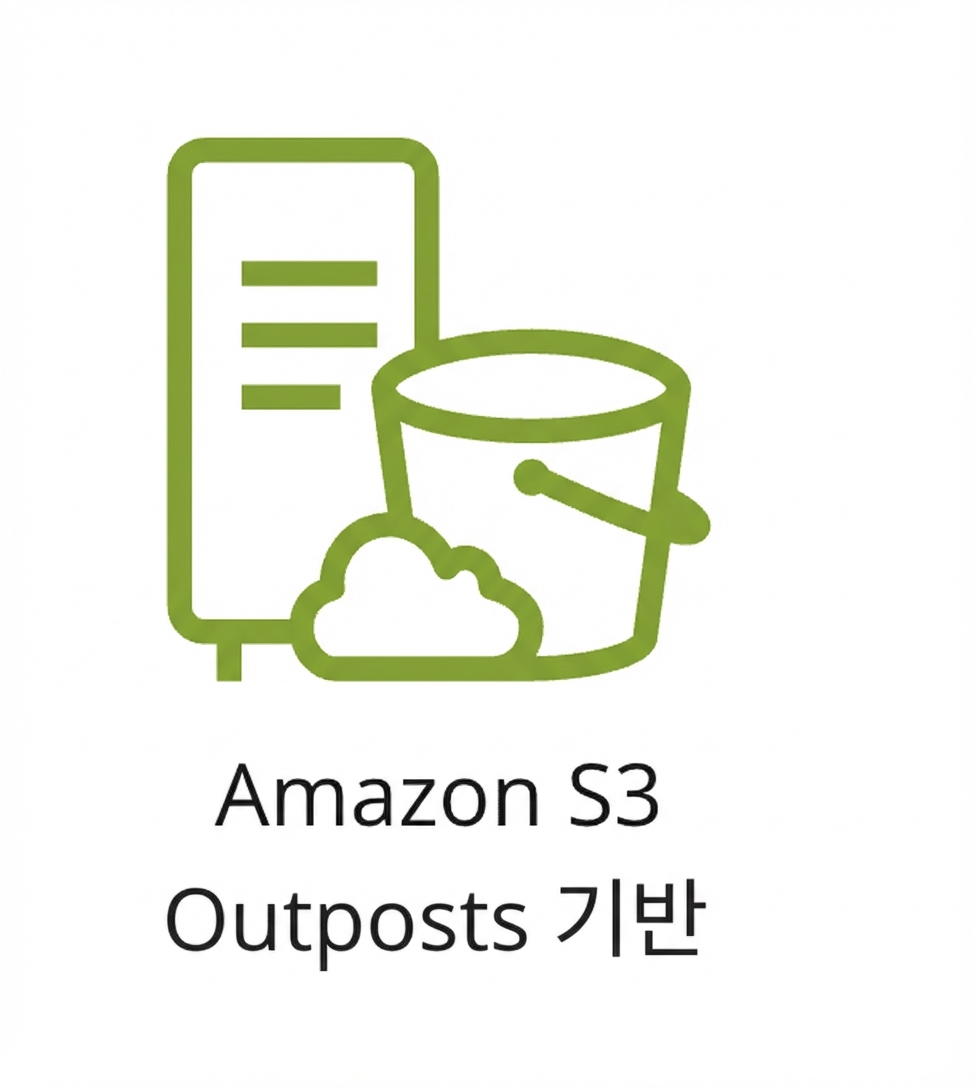 S3 Outposts 스토리지 클래스 아이콘.
