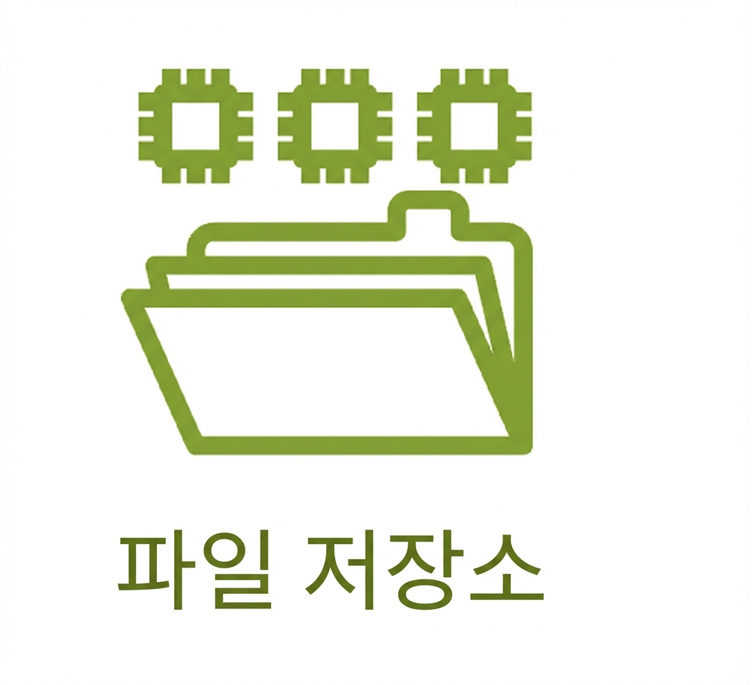 파일 스토리지를 나타내는 아이콘.