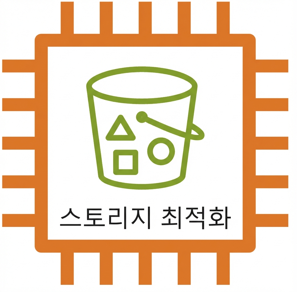 스토리지 최적화 인스턴스를 나타내는 EC2 아이콘.
