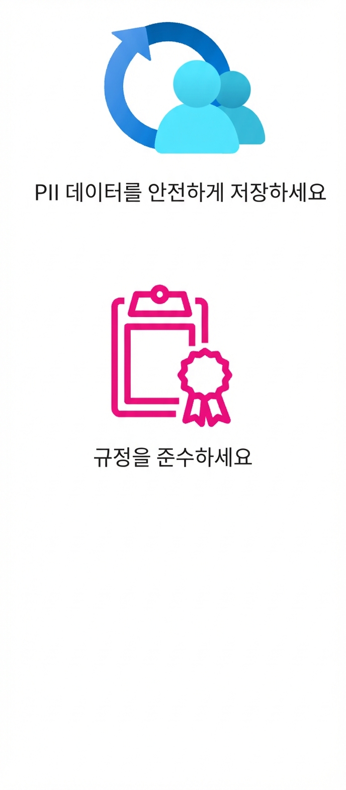 규정 준수를 나타내는 아이콘.