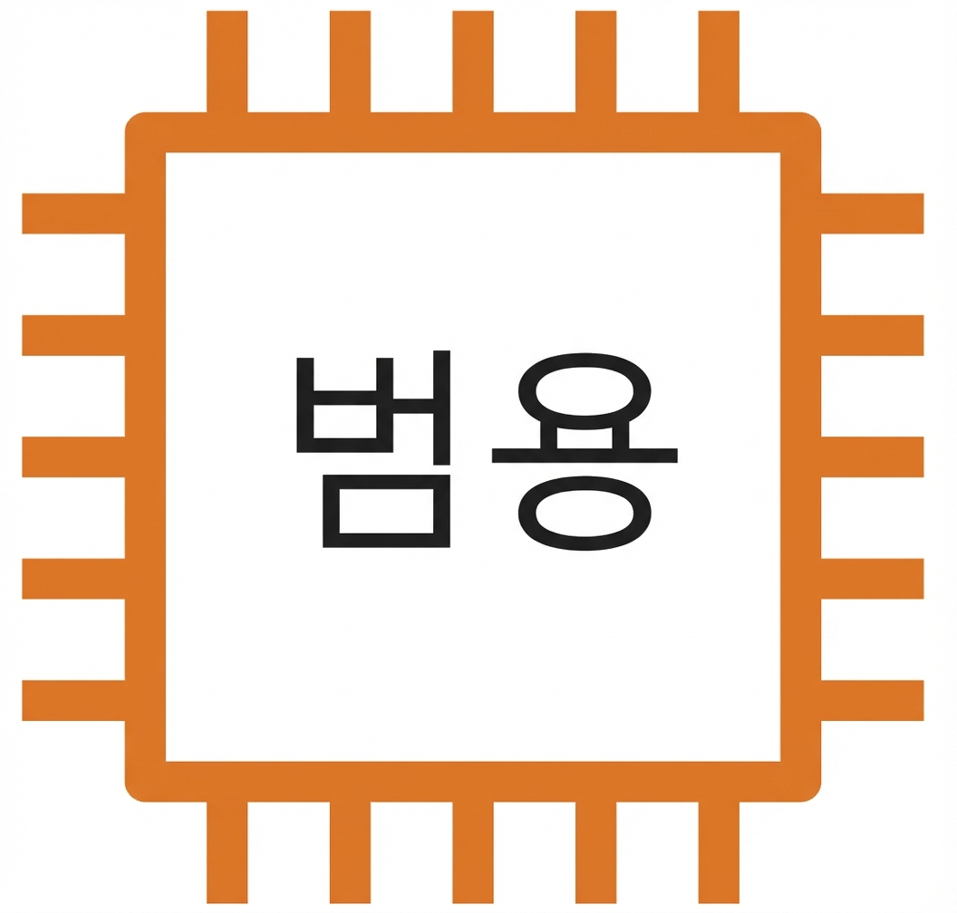 범용 인스턴스를 나타내는 EC2 아이콘.