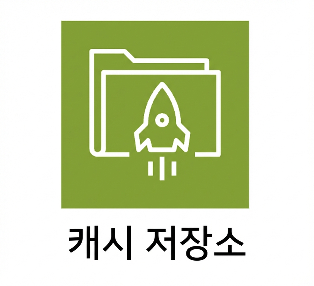 캐시 스토리지를 나타내는 아이콘.