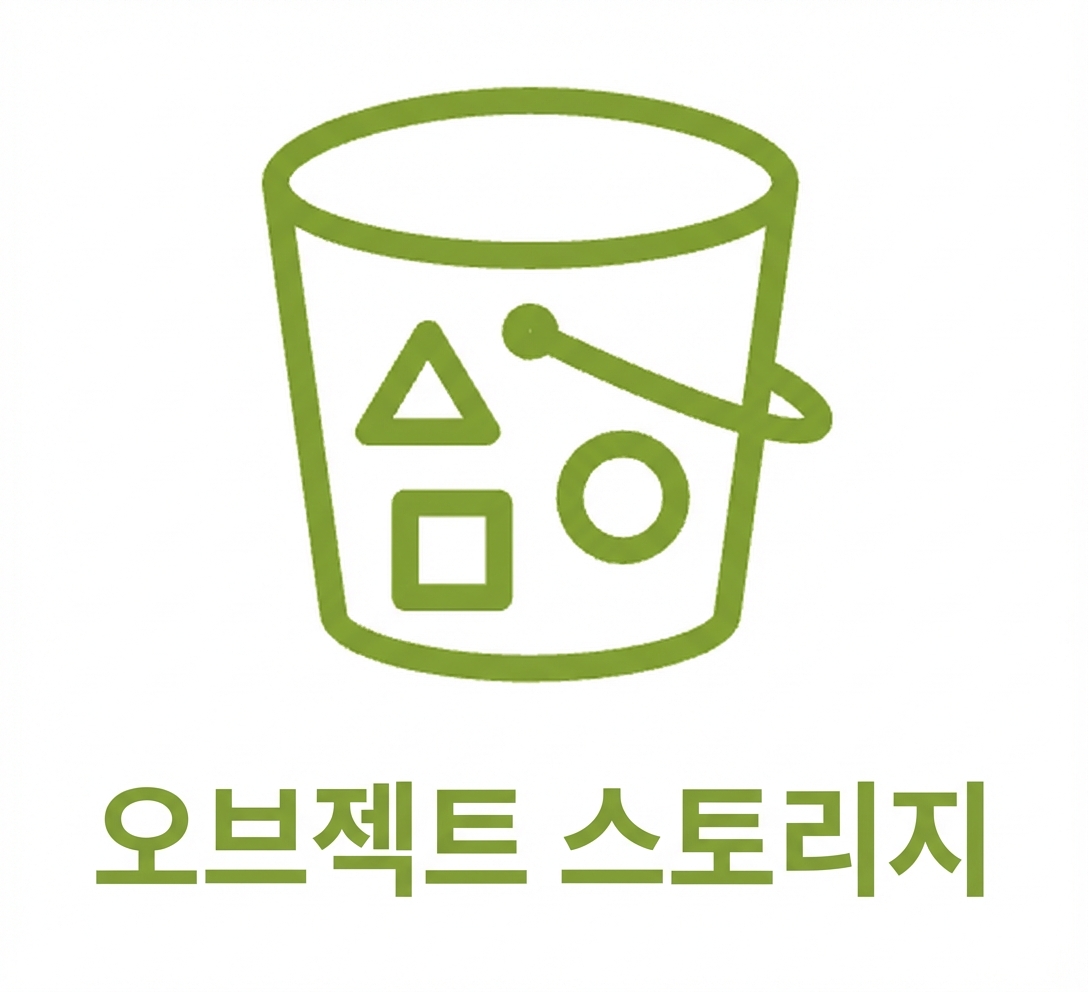 오브젝트 스토리지를 나타내는 아이콘.