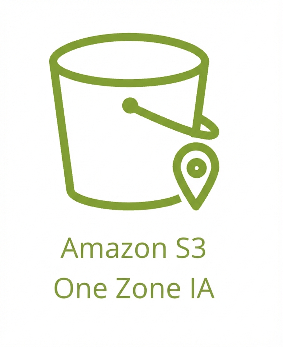 S3 One Zone-IA 스토리지 클래스 아이콘.