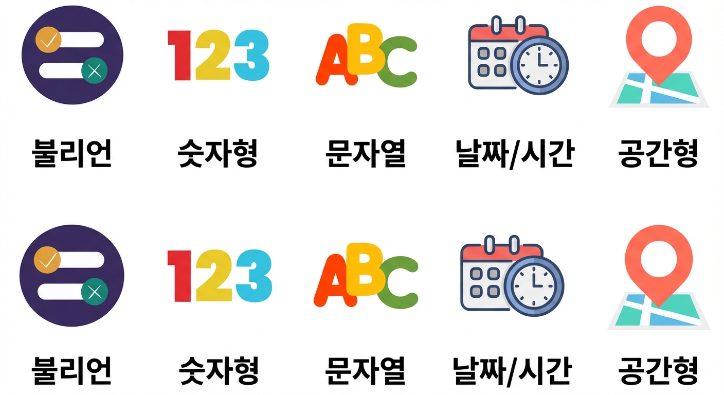 Alteryx에서 사용되는 5가지 데이터 유형 모두