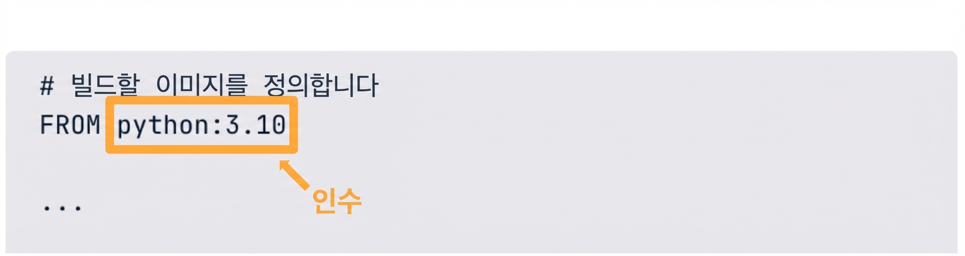 Dockerfile - Docker 명령어의 인수